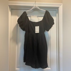NWT PinkBlush Maternity Romper - Black